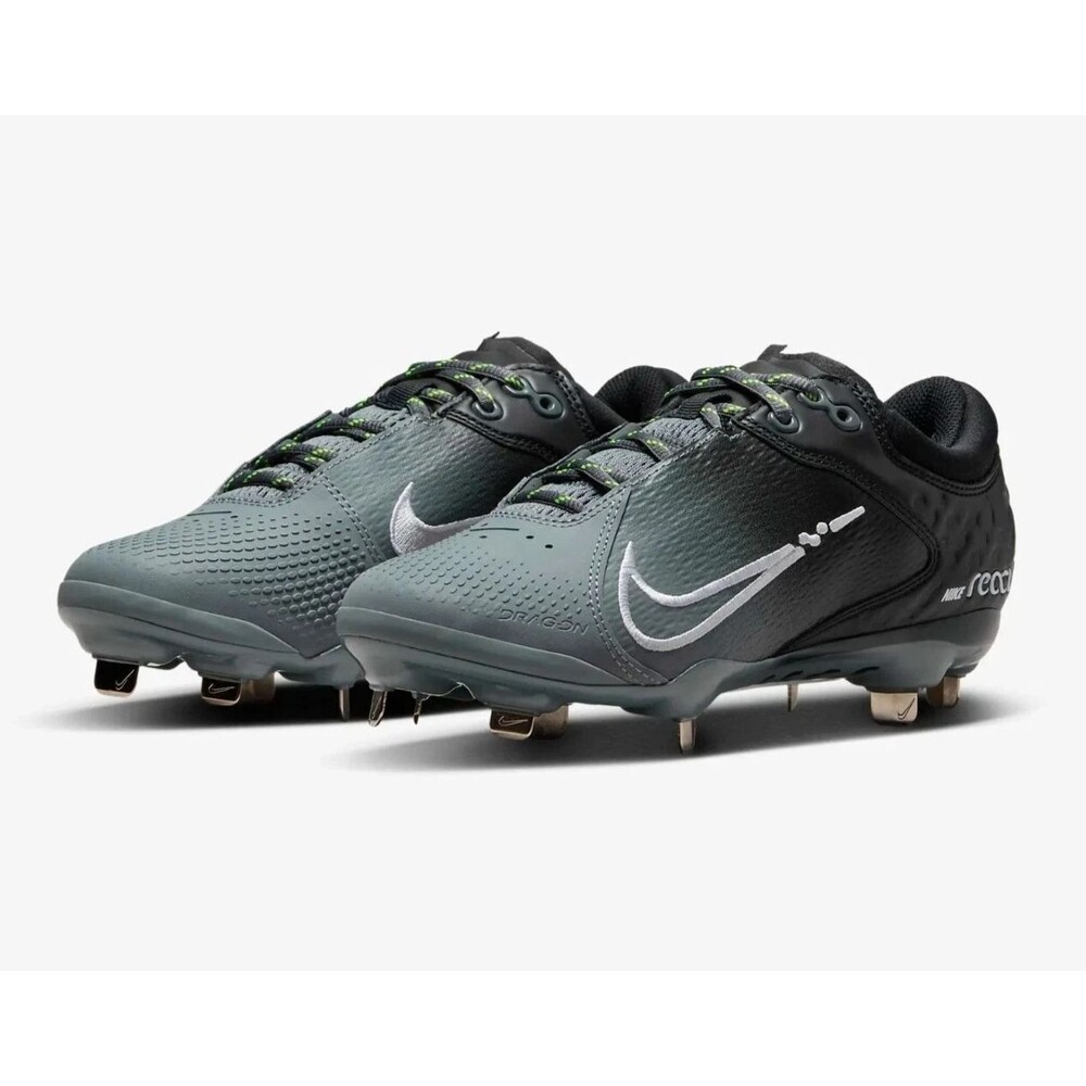 Nike Hyperdiamond 4 Elite Softball Cleats Women Size 9 Black Gray CZ5917-001 NEW